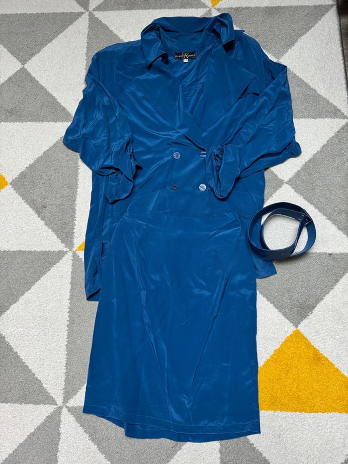 Ensemble vintage Place royale en soie Taille 38