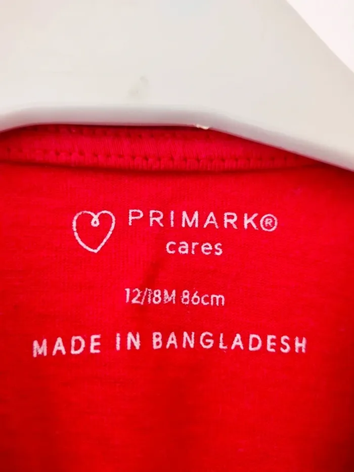 (e) t-shirt Noël Primark 86cm - photo numéro 4