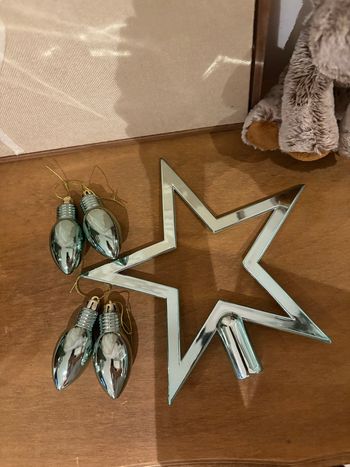 Cimier de sapin de Noël + boules