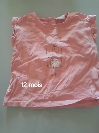 Tee shirt fille 1 ans