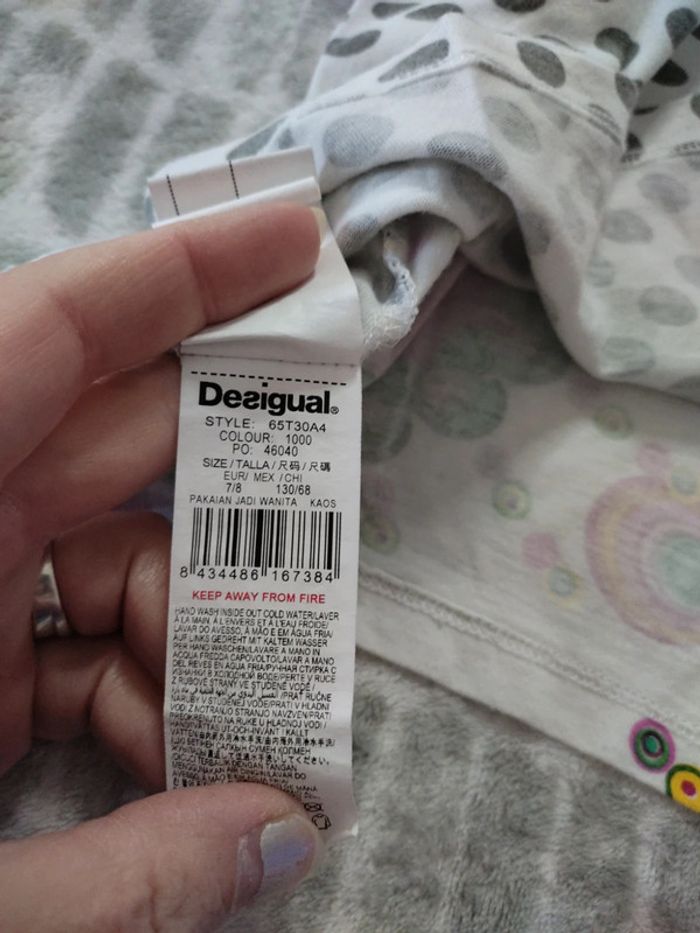 Tunique tee-shirt sans manches multicolore Desigual taille 8 ans - photo numéro 8