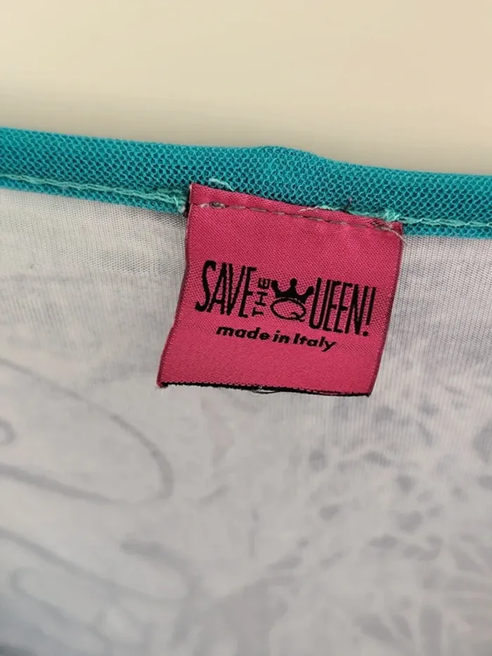 Belle robe d'été légère Save the Queen colorée motifs fleuris M très bon état - photo numéro 10