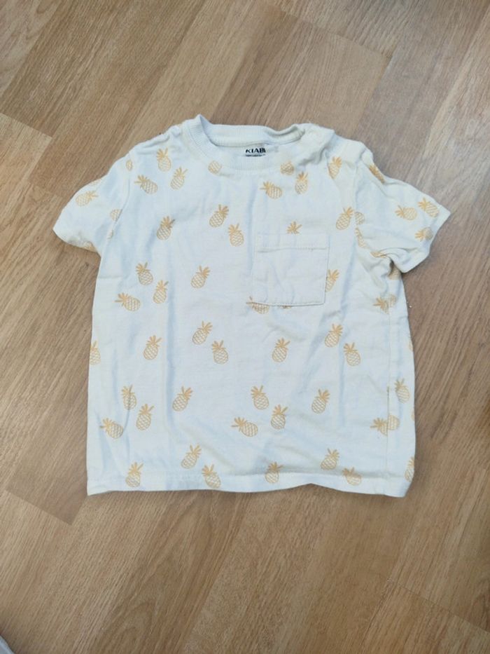 T shirt manches courtes motif ananas 24mois