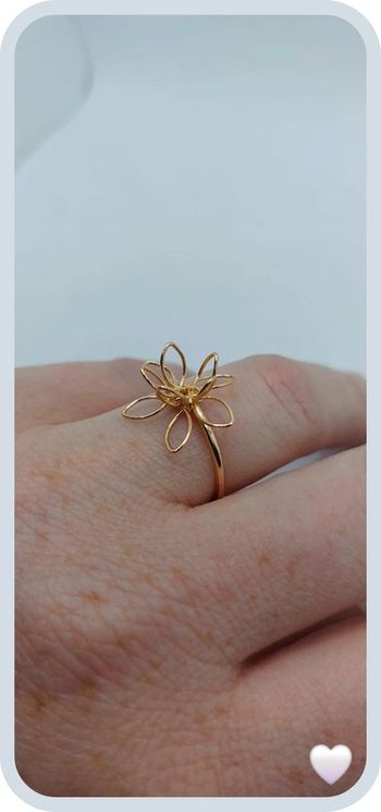 Magnifique bague dorée