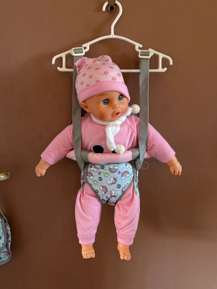 Trio Chaise haute, porte bébé, sac - Poupon - photo numéro 2