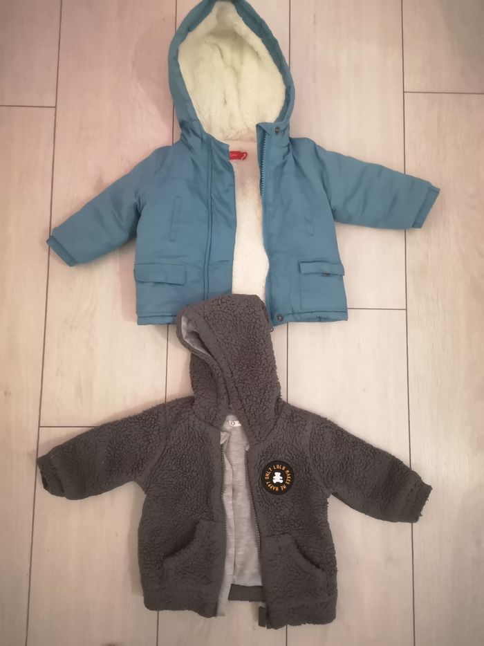 Lot de Manteaux bebe garçon 6 mois