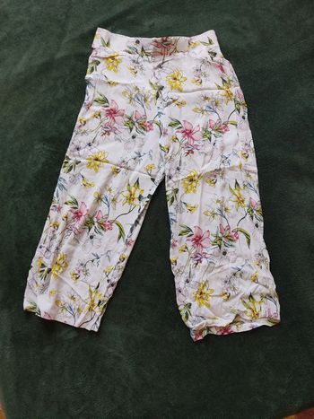 Pantacourt fluide femme fleuri Tally Weijl 38 à fleurs bon état