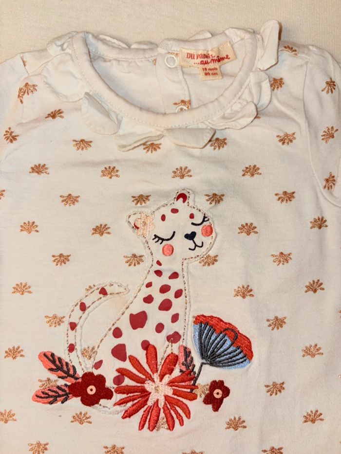 T-shirt léopard 18 mois - photo numéro 3