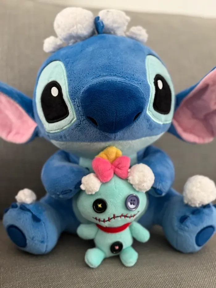Peluche Disney stitch et scrump ( souillon) - photo numéro 2