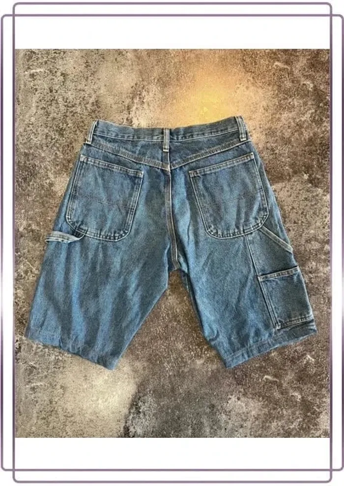 Short jean carpenter homme Rustler 30x30 Pantaloncini carpentiere uomo Zimmermannsshorts Herren - photo numéro 2