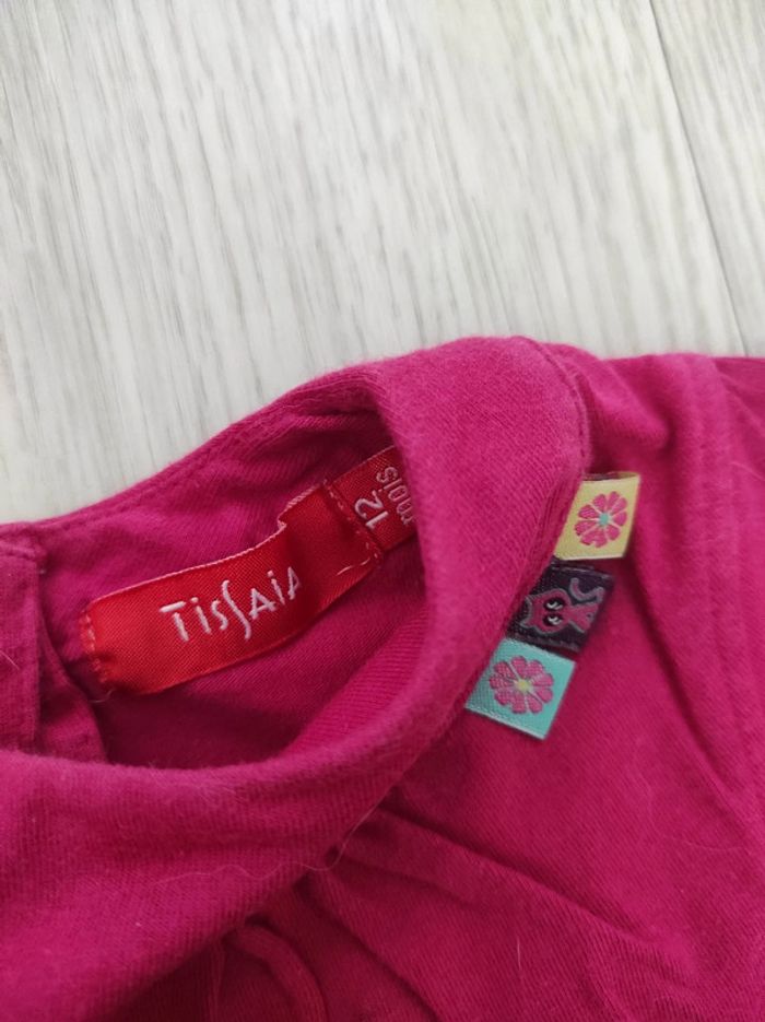 Tee-shirt chat fille 12 mois - photo numéro 5