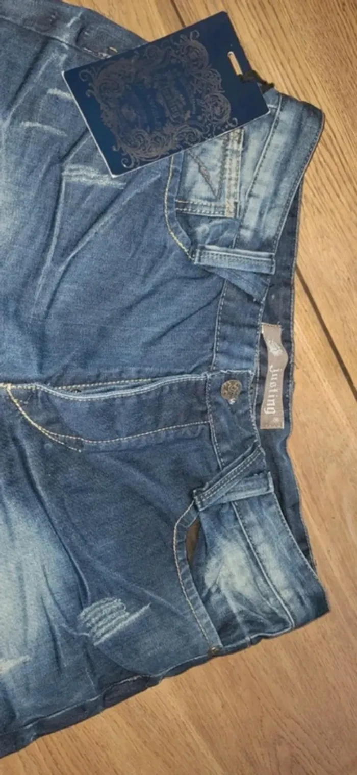 Jeans homme neuf Justing effet usé - photo numéro 4