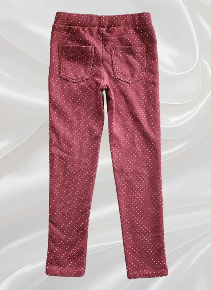 Legging bordeaux fille 7 ans - photo numéro 2