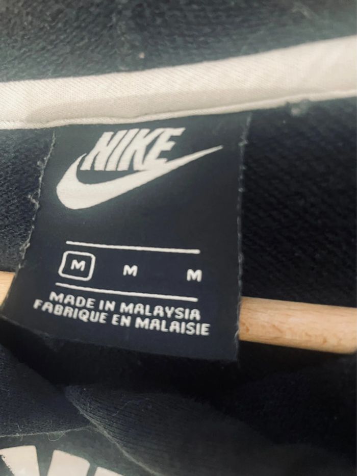 Sweat Nike unisexe à capuche gris et noir - M - photo numéro 7