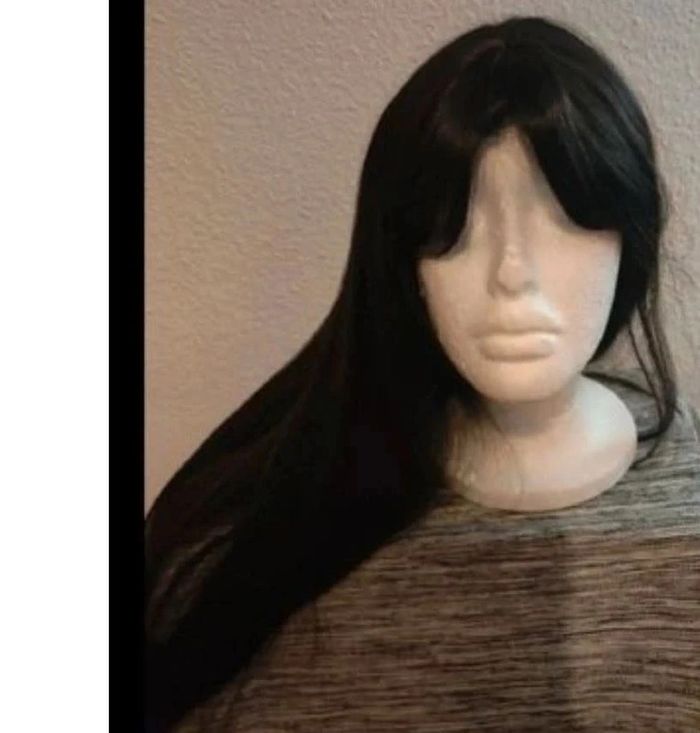 Perruque Naturelle Noir Ébène Luxe 89€ - photo numéro 4