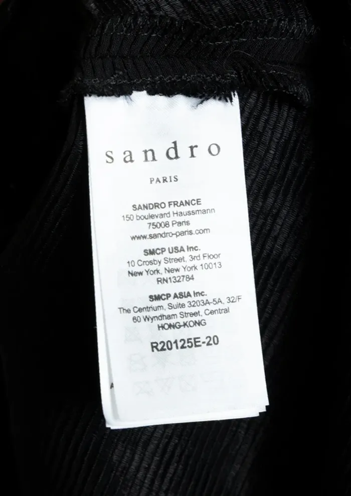 Robe noire Sandro Paris Taille L - photo numéro 9
