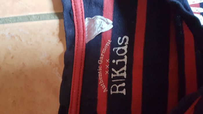 T shirt garçon 10-12 ans marine et rouge R Kids - photo numéro 2