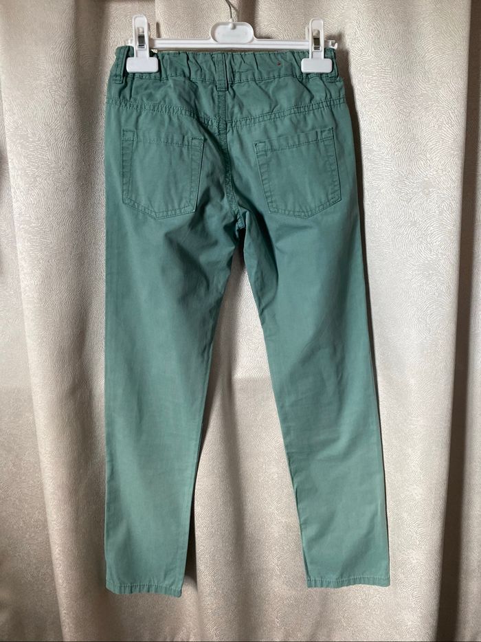 Pantalon jeans vert 9-10 ans Tex - photo numéro 3