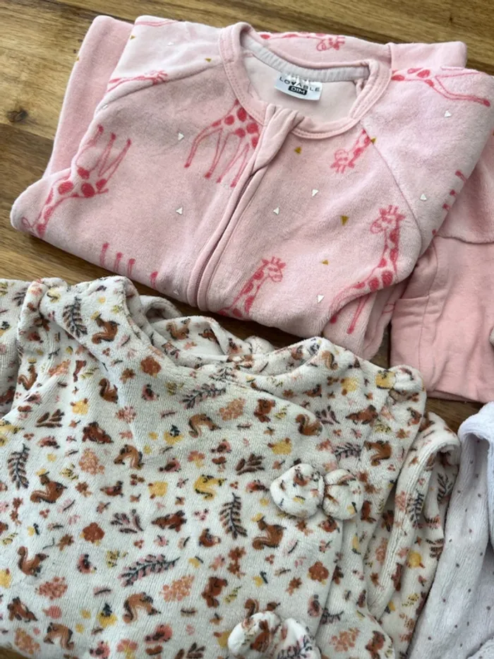 Lot pyjamas 12 mois fille - photo numéro 6
