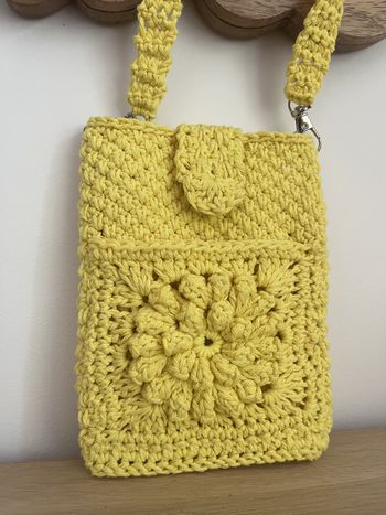 sac bandoulière pochette jaune