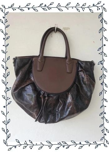 Petit sac à main marron original