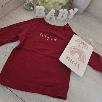 T-shirt manches longues 6 mois kiabi