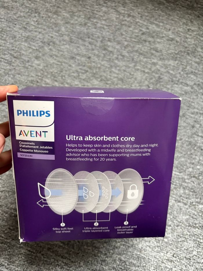 Coussainets d'allaitement jetables Philips
