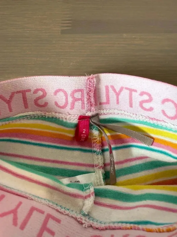 Legging Orchestra Rayé Multicolore - Taille 2 Ans - Très Bon État - photo numéro 3