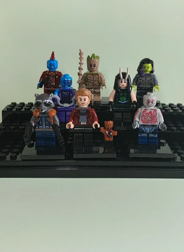 Les gardiens de la galaxie - lot de 8 Mini figurines au format Lego