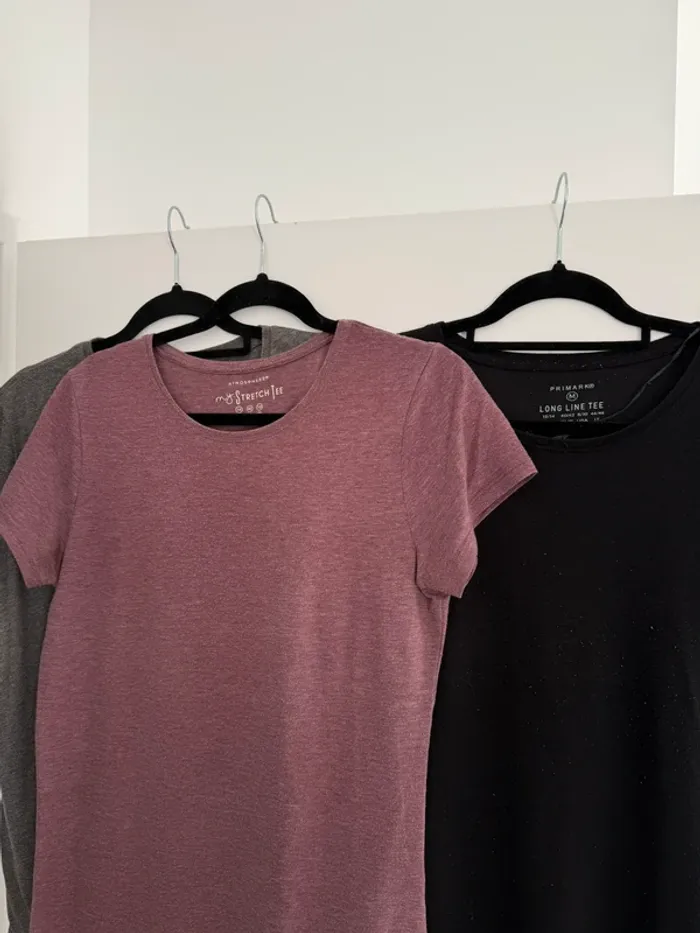T-shirt femme Zara primark noir rose gris M L Haut fluide blouse camicia blusa camisa top Ricamo - photo numéro 4