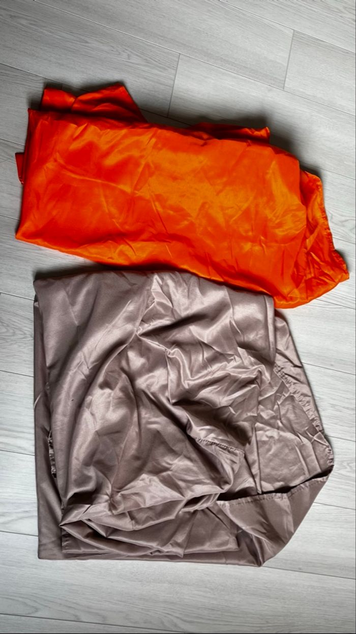 Lot de 2 draps housse 1 personne ki