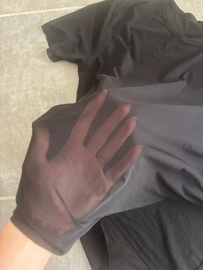 T-shirt transparent, noir - photo numéro 2