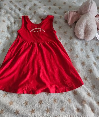 Robe sans manches fille 24 mois