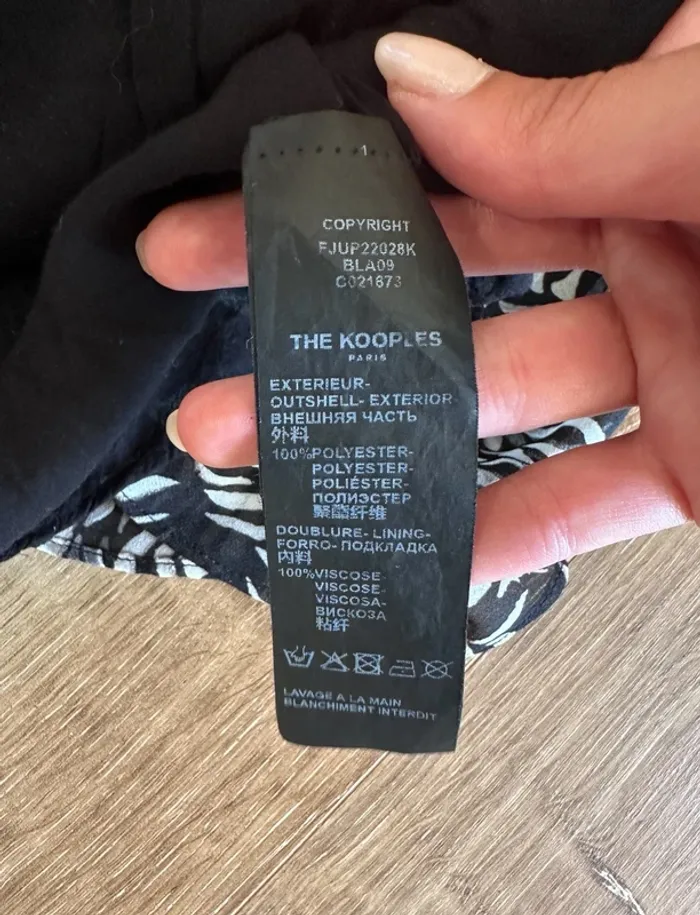 Mini jupe The Kooples noire et blanche taille 36 - photo numéro 5