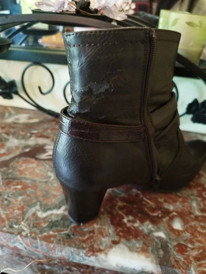 Bottines noires similicuir taille 39 Altramarea - photo numéro 12