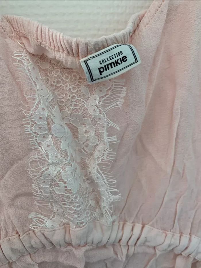 Haut Tshirt Peplum Rose Poudré Pimkie TS - photo numéro 3