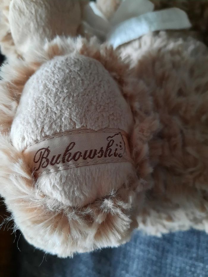 Ours marron avec nœud blanc bukowski - photo numéro 4