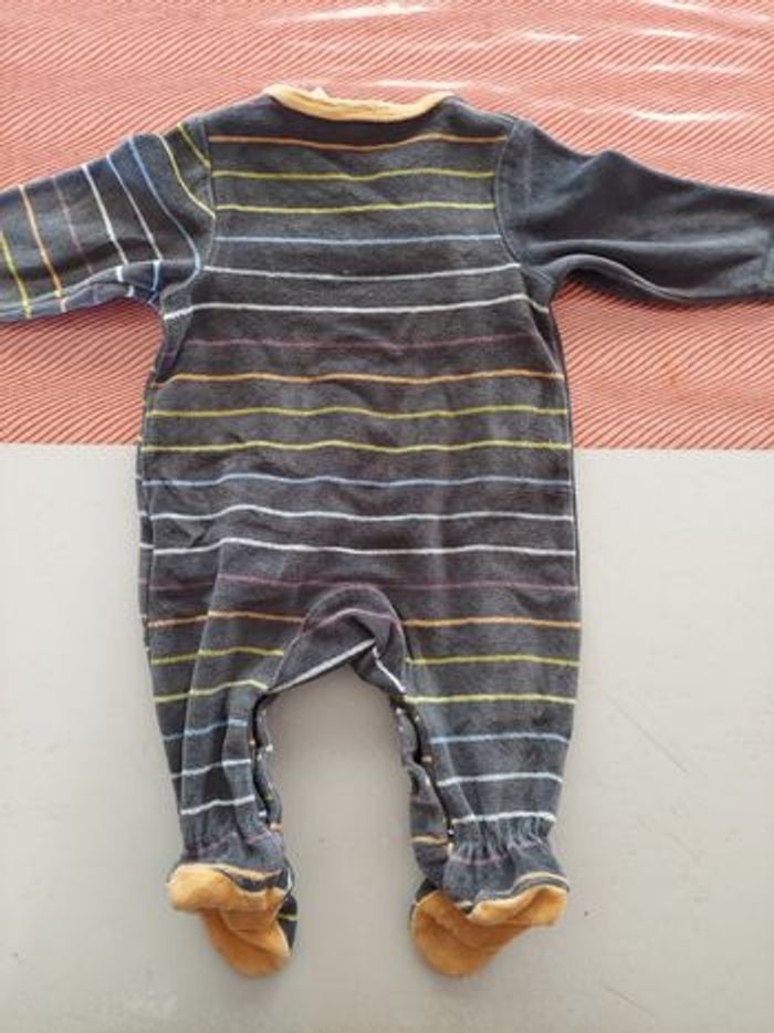 Pyjama velours 3mois orchestra - photo numéro 2