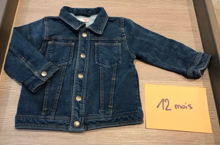 Veste en jean garçon 12 mois DPAM 🦊