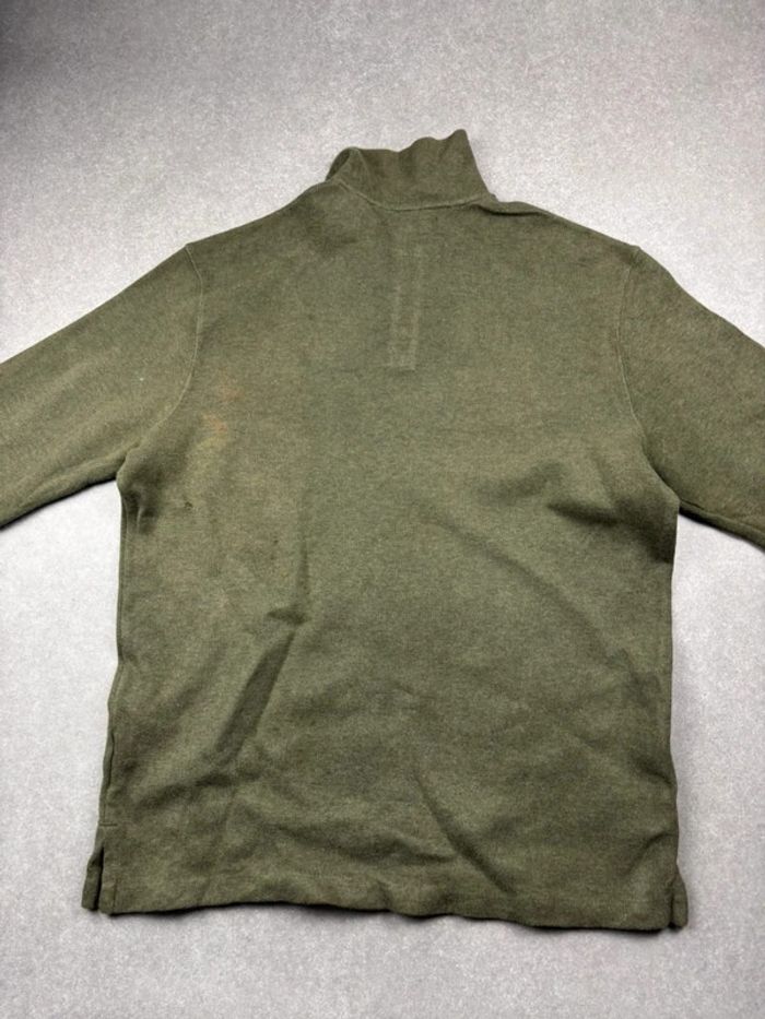 Pull d’hiver half zip 1/4 zip Ralph Lauren vert semi zip taille L - photo numéro 3