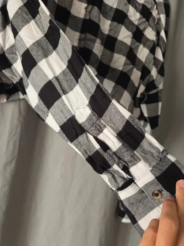 Chemise courte à carreaux - photo numéro 2