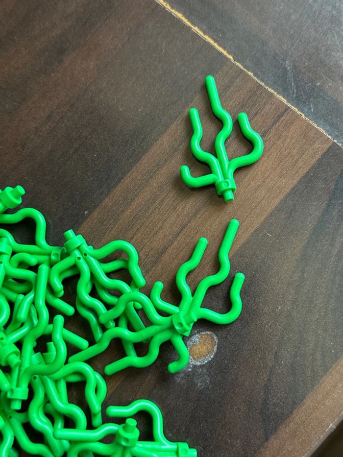 50 Plant Lego Sea Grass / Seaweed ref 30093 Green - photo numéro 2