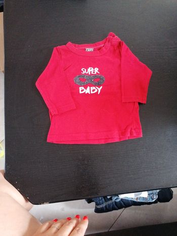 Tee shirt manches longues 3 mois tape à l'œil