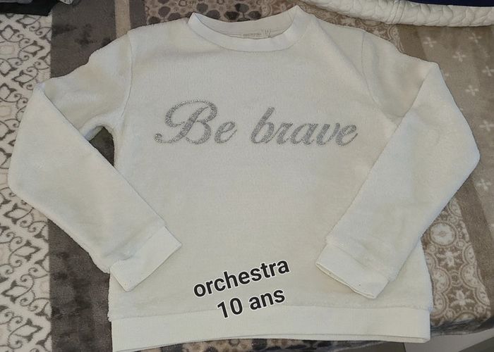 Pull doux sweat orchestra 10 ans fille
