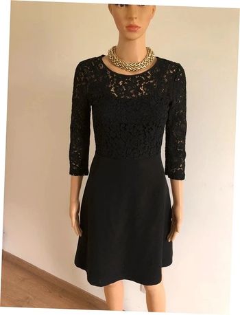 Robe noire neuve avec dentelle Morgan taille 34 (valeur 75€)