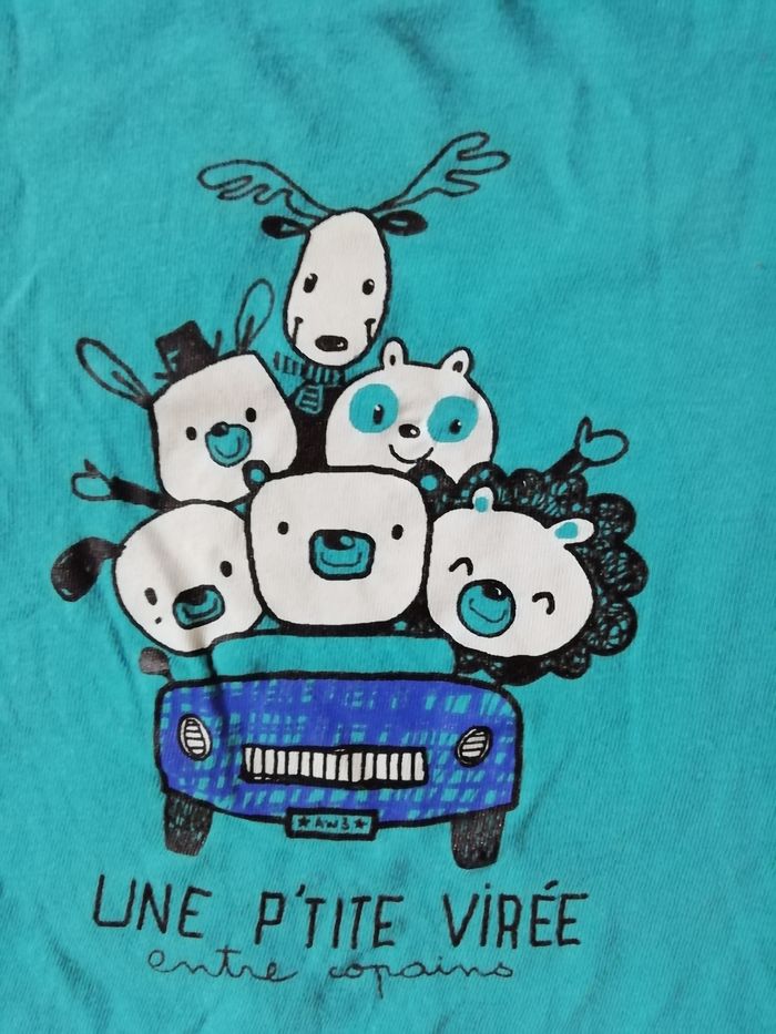 Tee shirt manches courtes 18 mois - photo numéro 2