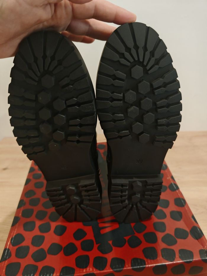 Bottines femme, taille 39, vinyl shoes - photo numéro 8