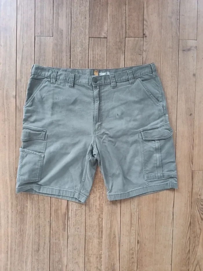 Short jean Carhartt Workwear relaxed-fit Carpenter W44 - photo numéro 2