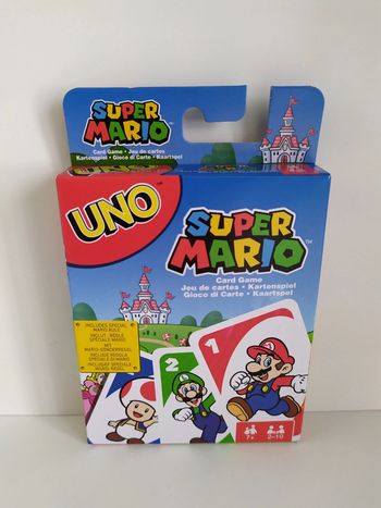 Jeu de Carte UNO Mattel super Mario Nintendo neuf