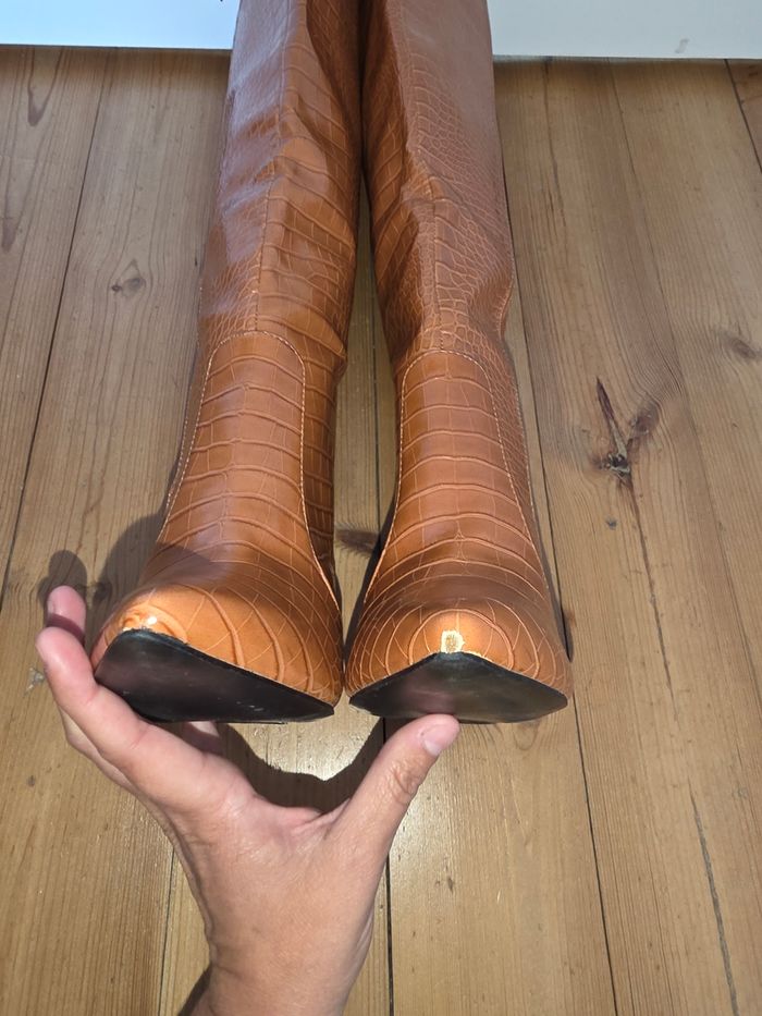 Bottes croco camel 38 - photo numéro 6